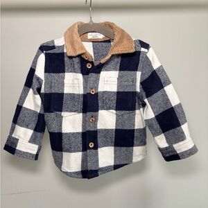 1️⃣2️⃣ to 1️⃣8️⃣ MONTHS: Little Earthling Navy Plaid Jacket